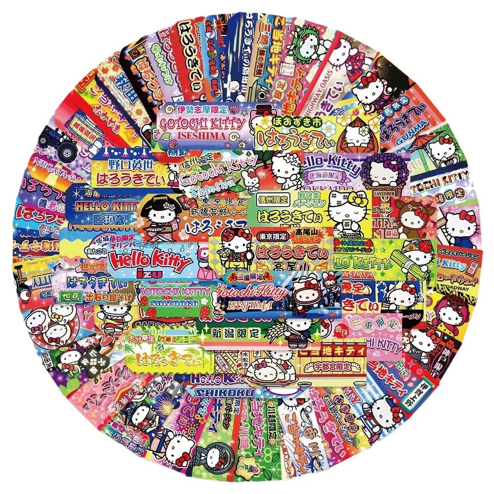 60 pçs kawaii olá kitty etiquetas de vedação adesivos estéticos decorativos papelaria telefone portátil à prova dwaterproof água bonito crianças adesivo presente