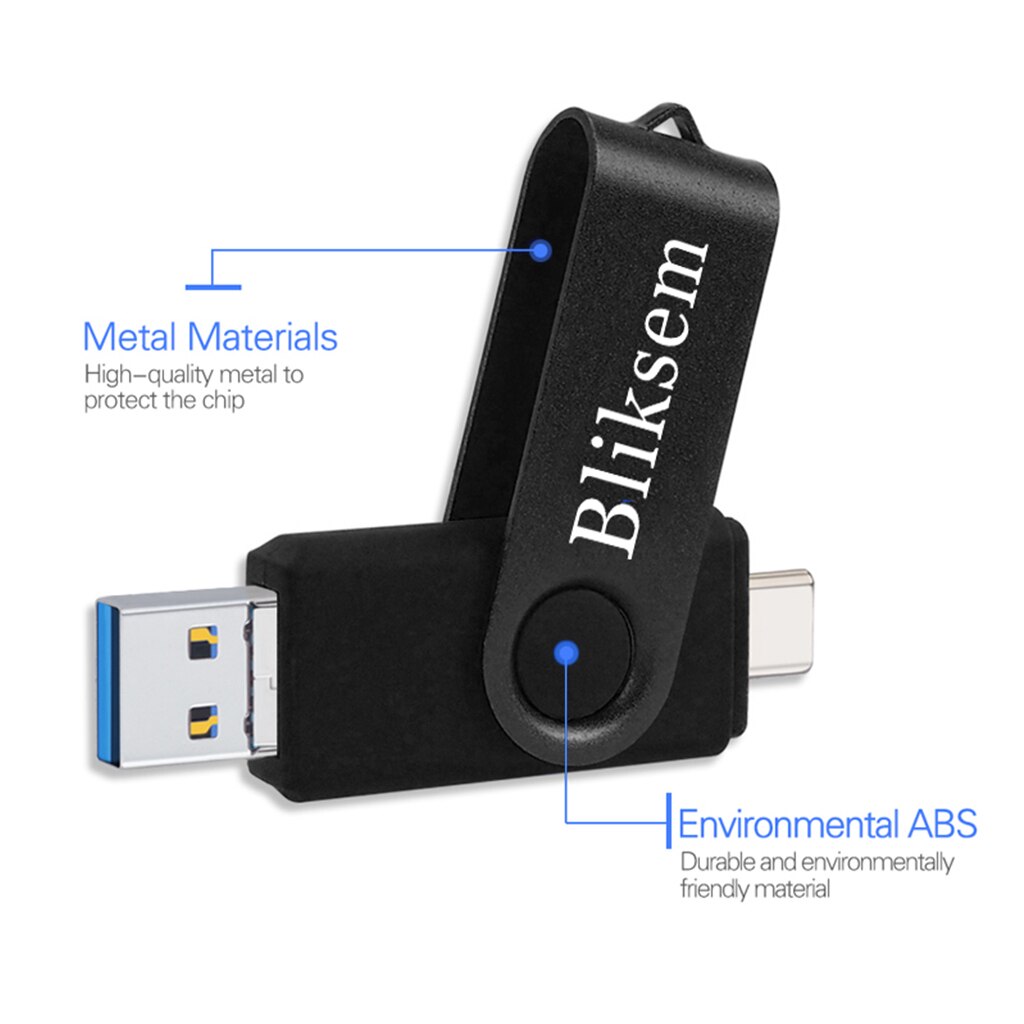 Bliksem 3in1 pendrive 64gbタイプcメモリスティックotg 64gb 2.0用PC携帯電話金属USBフラッシュドライブペンドライブ64gb usb otg