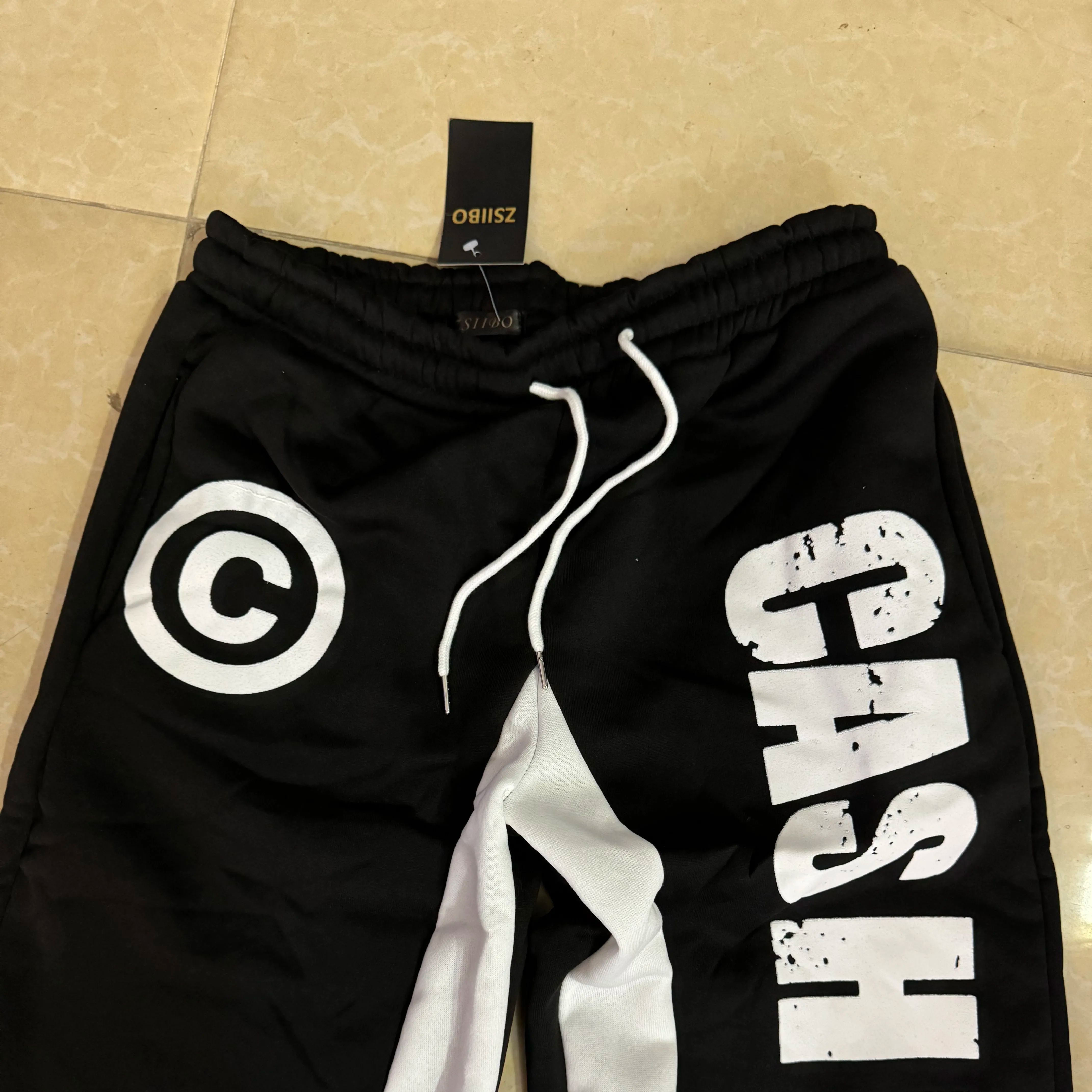 Pantalones de chándal Y2K para mujer, pantalón informal elástico con estampado inferior, ropa de calle de gran tamaño, Vintage, Hip Hop, baile Pop, Halloween