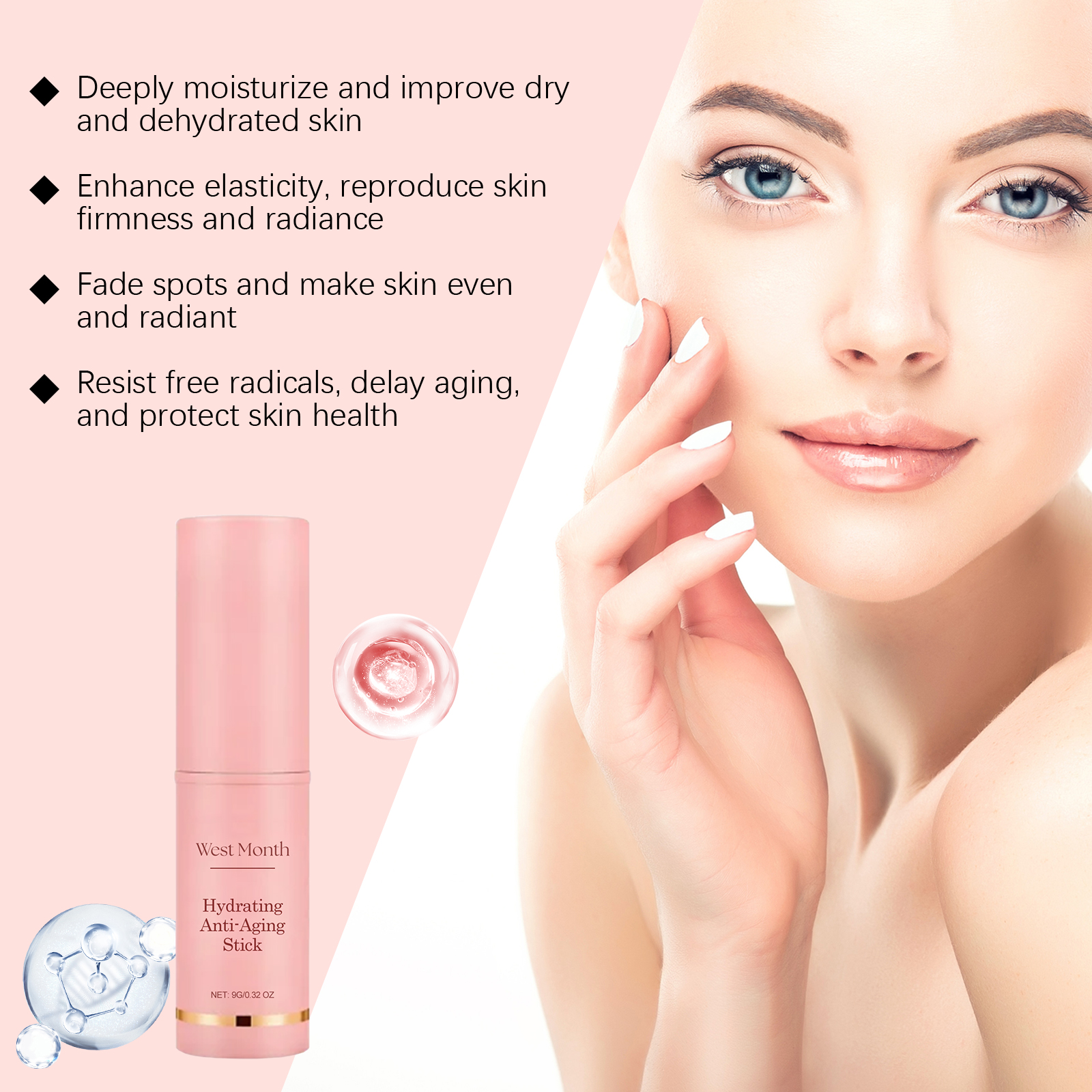 Moisturizing Multi Balm Stick Wrinkle Bounce Collagen Improving Wrinkle Universal Cream Dull Hydrating Stick Korean Skin Care