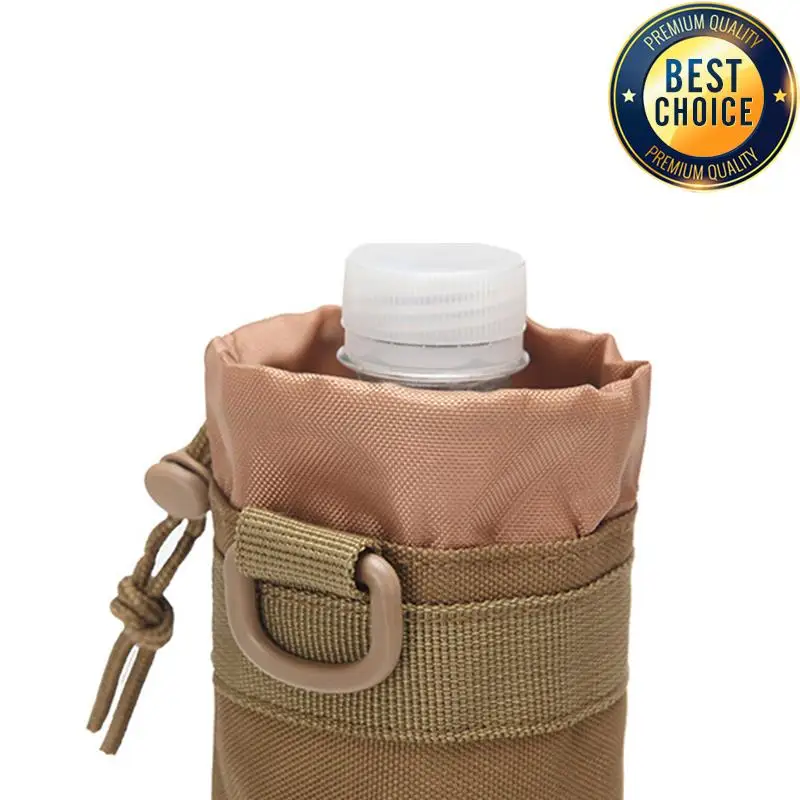 Jacht Waterfleszakje Outdoor Molle Ketelzakje Houder Kamperen Wandelen Fietsen Flessentas Trekkoord Multifunctionele fles P