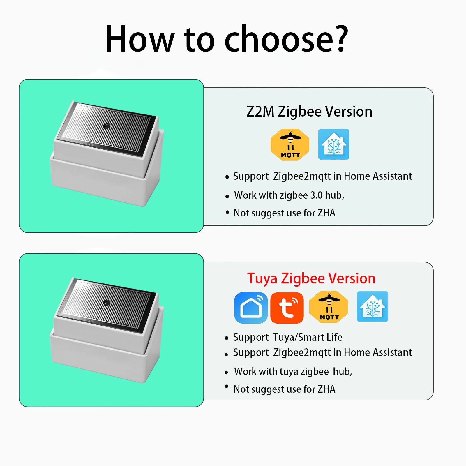 Tuya zigbee sensor de detecção de gotas de chuva com detector de luz ipx4 ao ar livre à prova d' água suporte assistente doméstico zigbee2mqt uso bateria