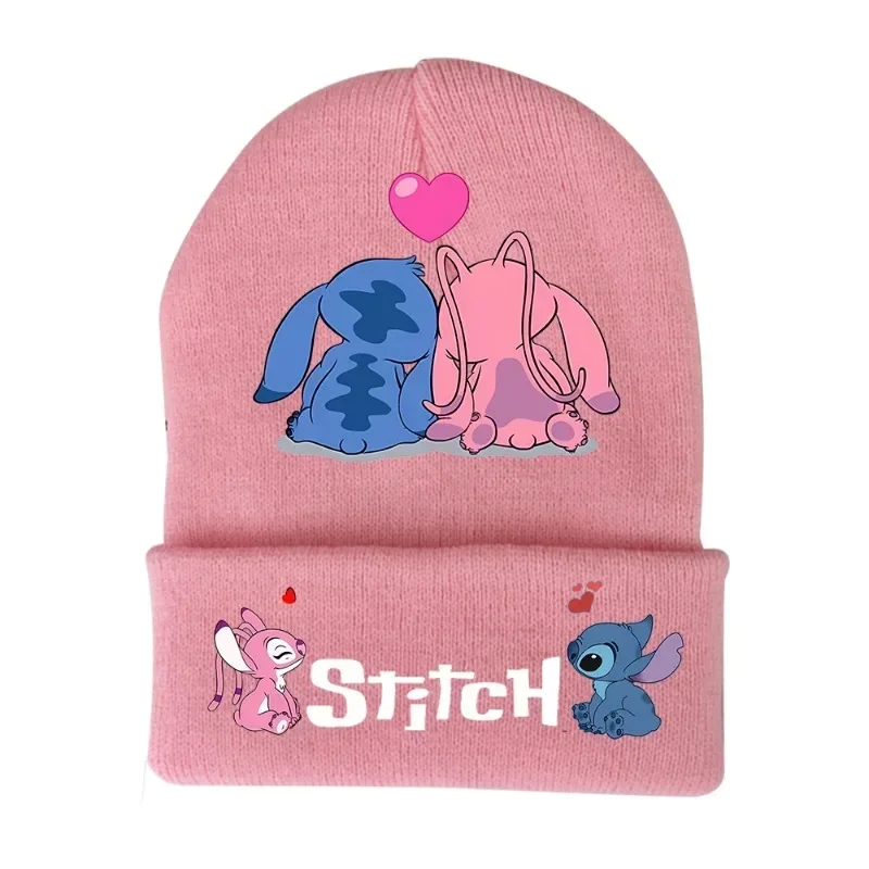 Gorra de punto de Disney, gorros tejidos acrílicos de lana, gorros de dibujos animados de Anime para niños, gorros elásticos para Otoño e Invierno, gorro, regalo de cumpleaños