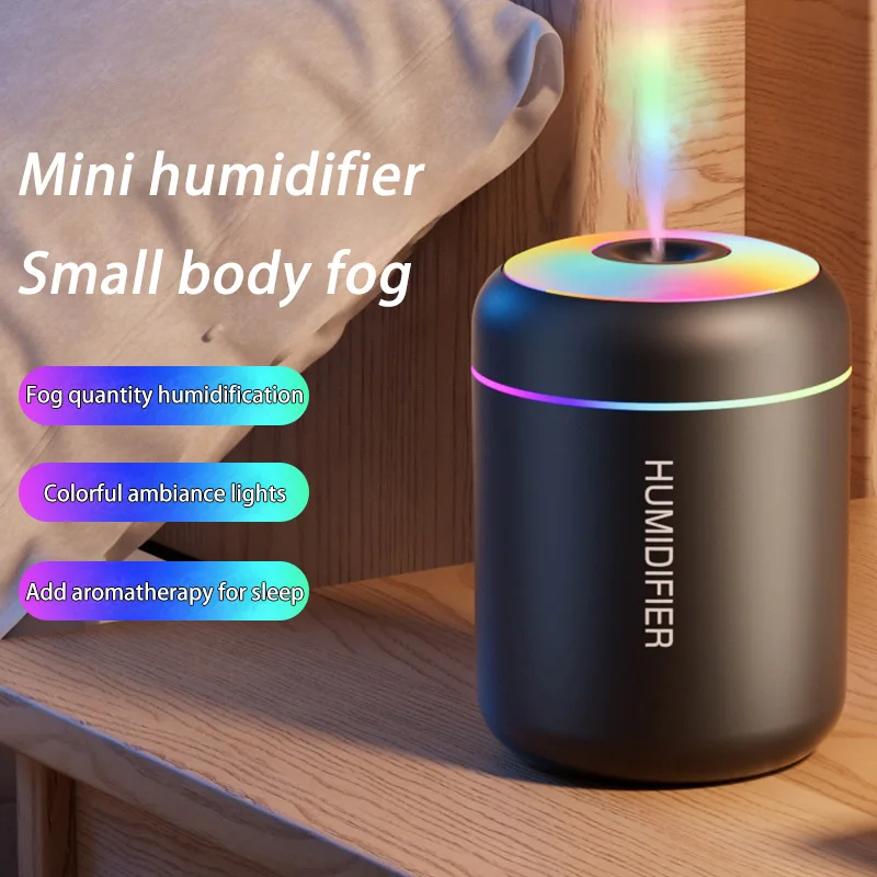 Xiaomi-Mini humidificador de aire para coche, difusor de Aroma eléctrico USB, purificador de aceites esenciales, generador de niebla de aromaterapia, luces en el coche y el hogar