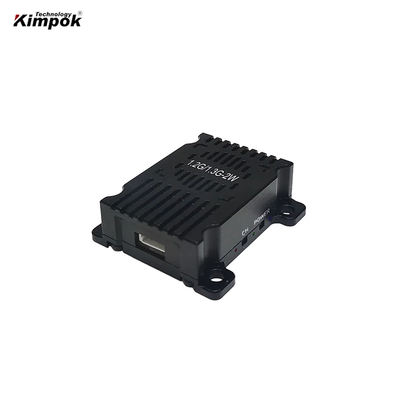 Transmisor y receptor de vídeo UAV analógico VTX 1,2 Ghz 1,3 Ghz 2W transmisión de Audio y vídeo 1,1G 1,2G 1,3G