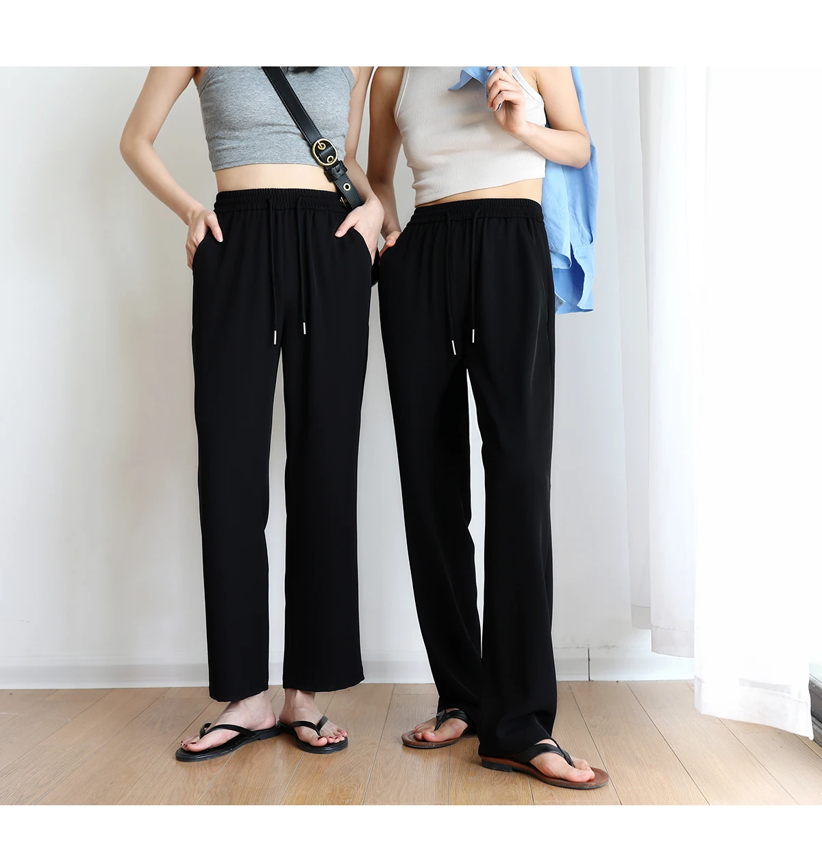 Plus Size Sportbroek Voor Vrouwen In Plus Size Losse Zomer Zijde Dunne Sneldrogende Zonnebescherming Rechte Been