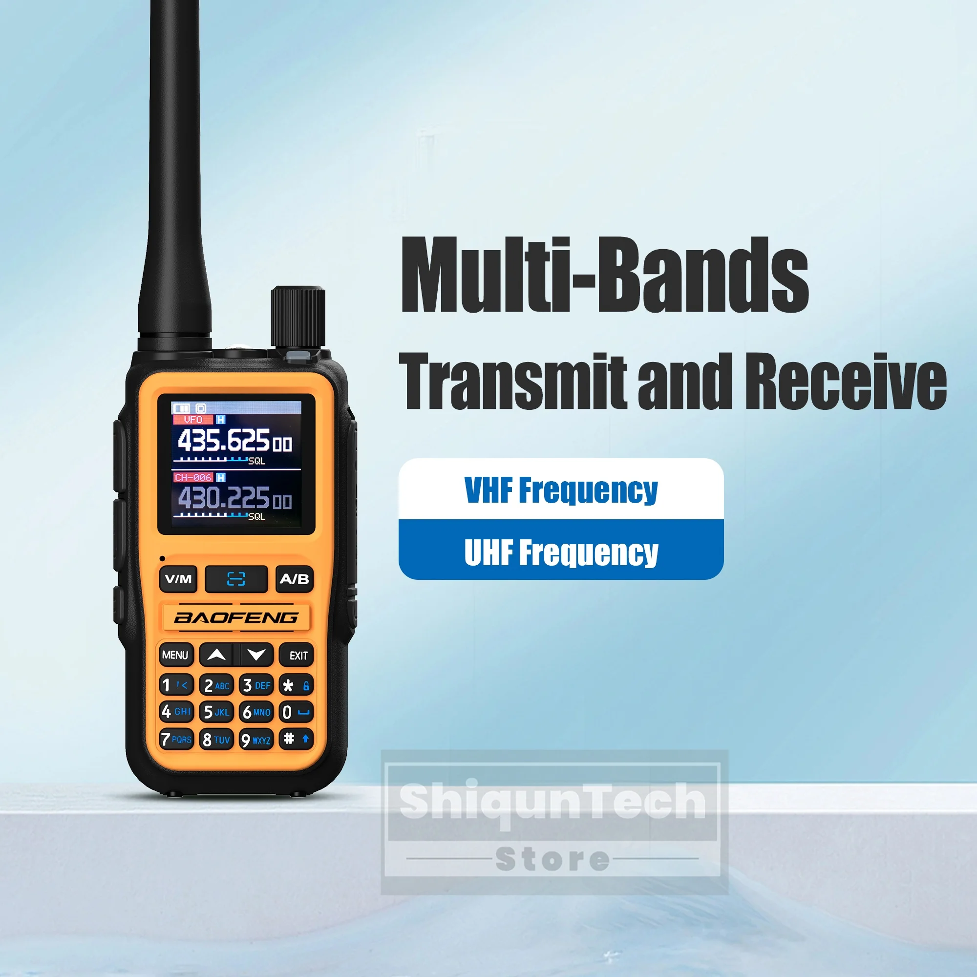 Baofeng UV 5R Mini Walkie Talkie reloj Dual PTT Bluetooth programación tipo C Jack cuatro colores Camping Ham Radio actualización 5R