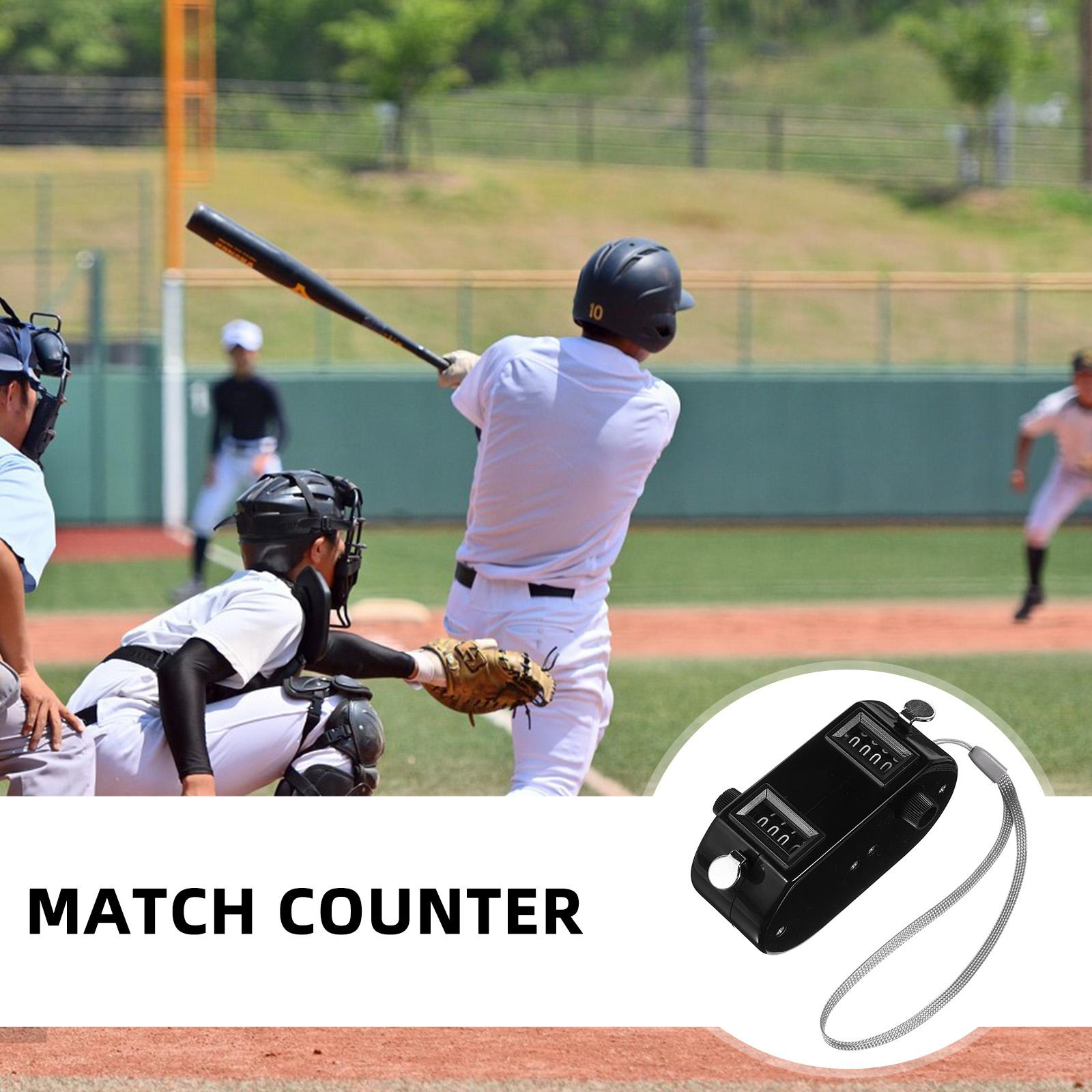 Bidirectional Counter Tally Clicker Hand Golf Score Keeper Baseball Pitch Visitor Mechanical Portable Small Clear