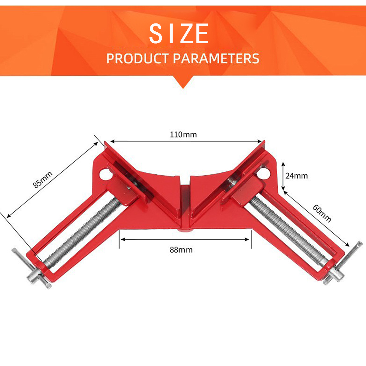 1/4PCS Corner Clamps 90 Degree Clamps Right Angle Clamp Frame Holder Carpenter Square Woodworking Tools for DIY Framing, Welding