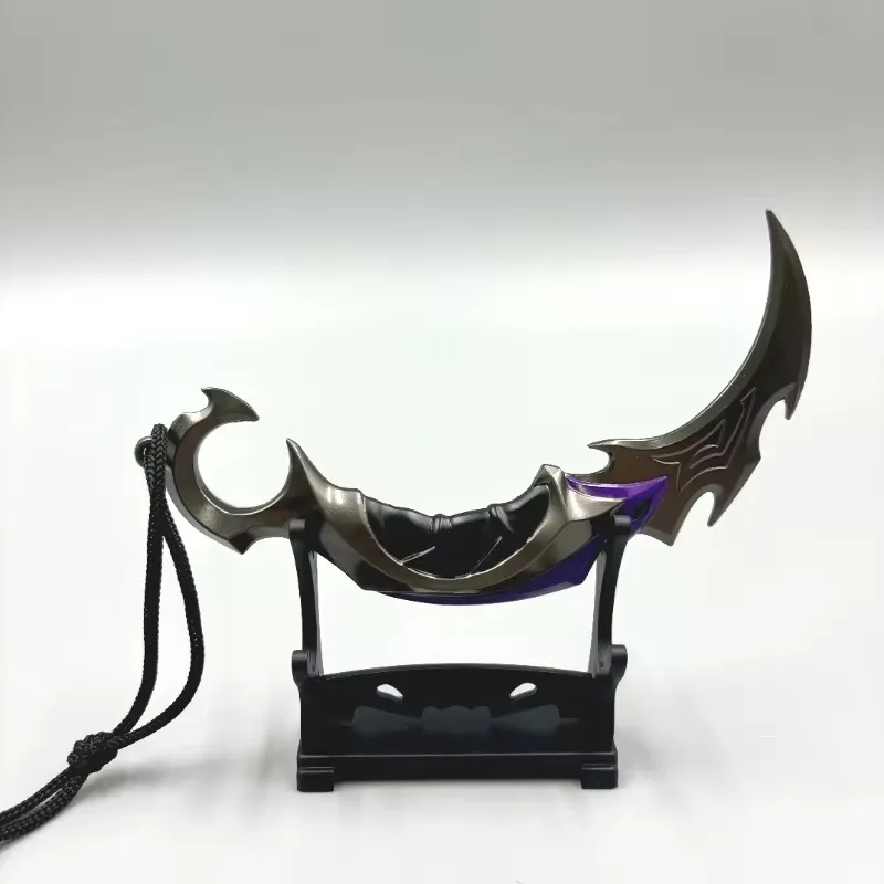 15cm valorant armaelee reaver karambit faca de metal jogo periférico katana samurai espada lâmina sem cortes ornamentos presente meninos brinquedo