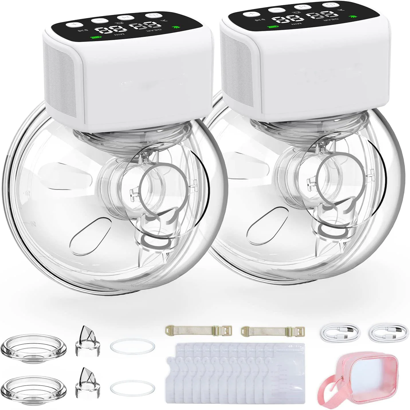 Extractor de leche eléctrico manos libres para recién nacido, Extractor de leche automático, cómodo, sin BPA, nueva actualización