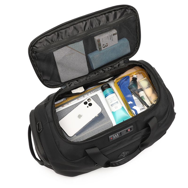 Ozuko-男性用荷物バッグ,大容量,ビジネス,ショルダーバッグ,アウトドア,週末,防水