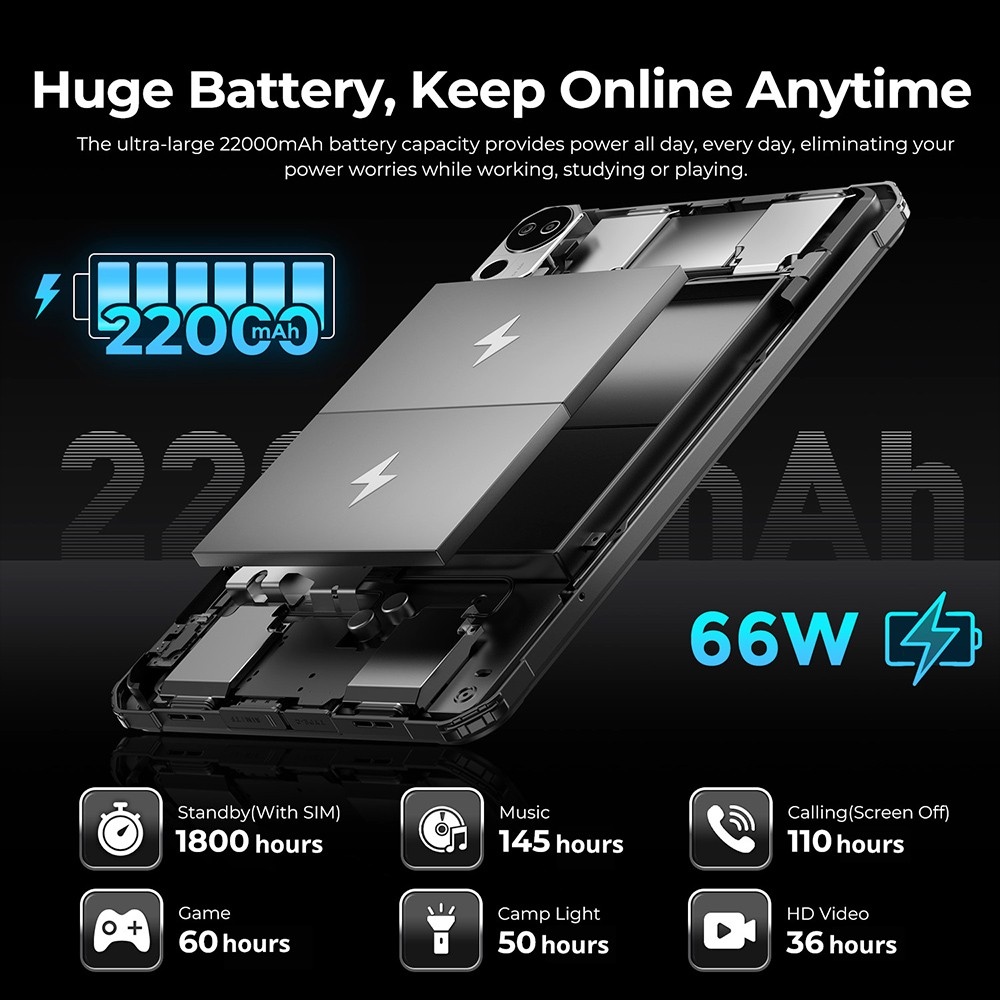 Fossibot dt2 robustes tablet android 13 4g dual sim 10.4 ''1200x2000 ips display mtk helio g99 octa core 2,0 ghz 12gb ram 256gb rom
