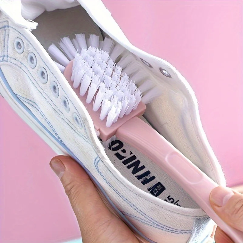 Cepillo para zapatos de cinco caras, multifunción, circular, de doble cara, descontaminación de 360 grados, sin muertos