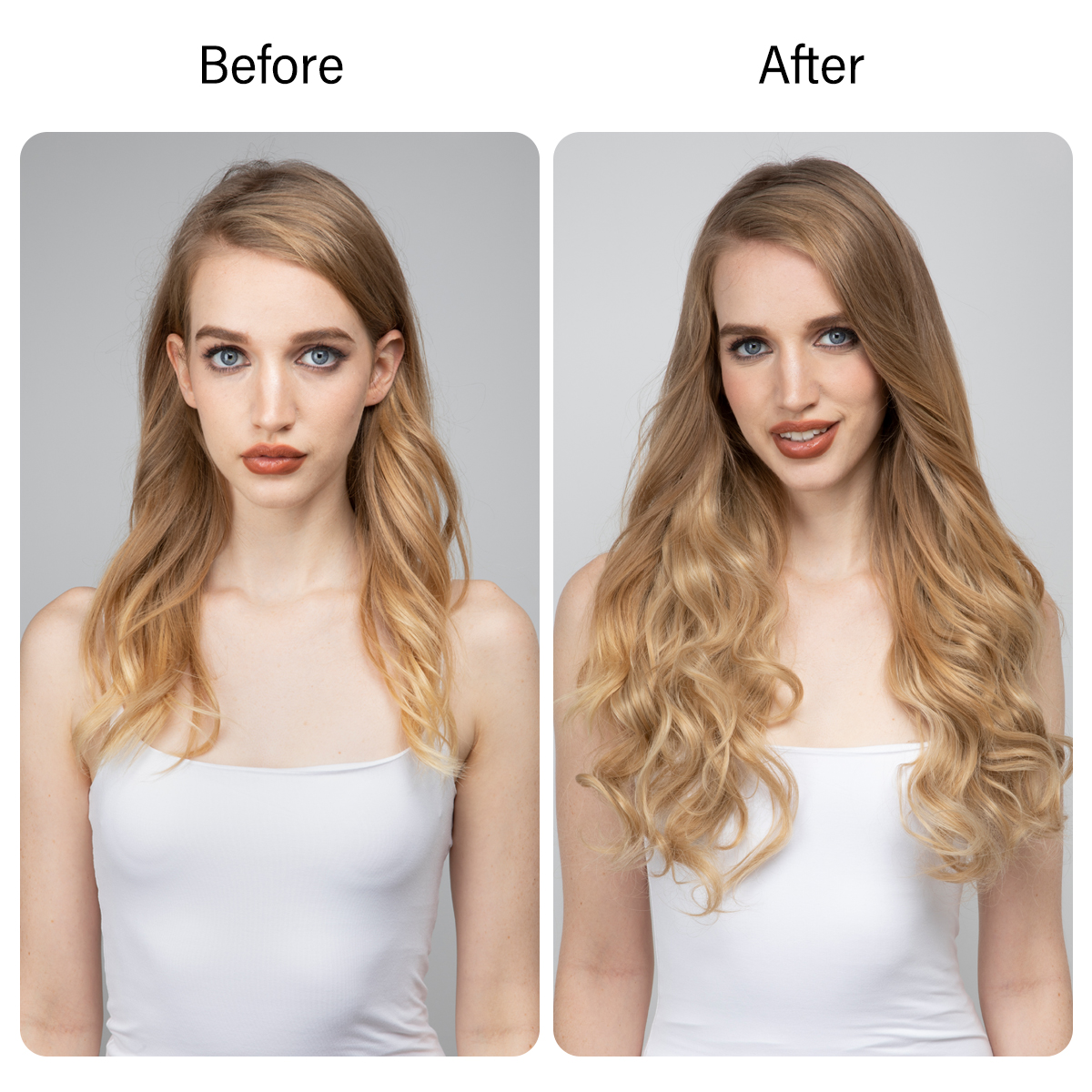 Extensión de cabello sintético sin Clips, extensión de cabello Natural, ombré, negro, Rubio, rosa, una pieza, onda larga, alambre Invisible, pieza de cabello falso