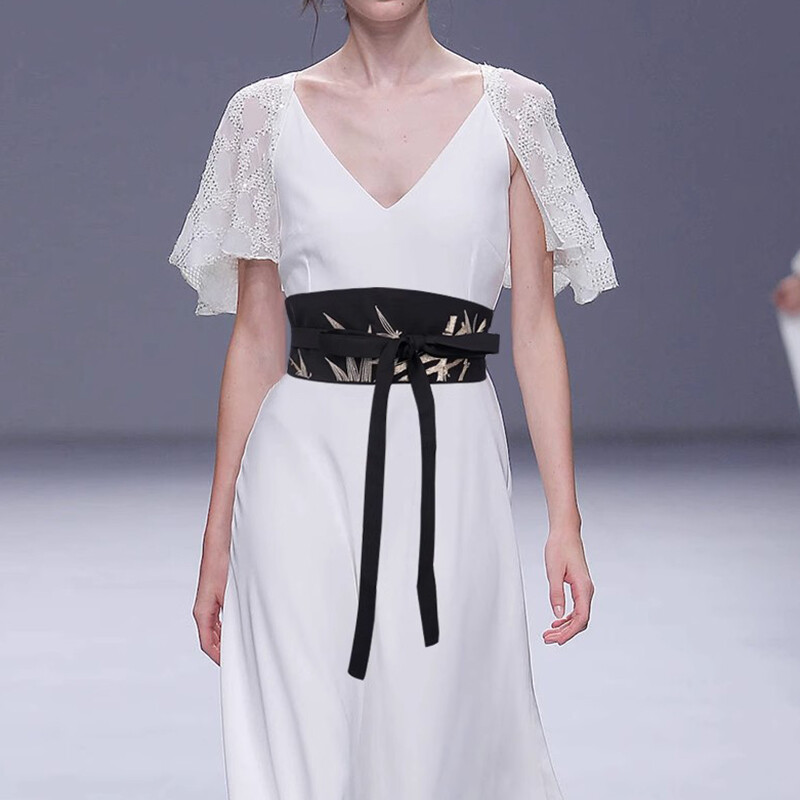 Cinto kimono tradicional japonês feminino, espartilho com borla, cinto largo, guindaste yukata, acessórios de fantasia