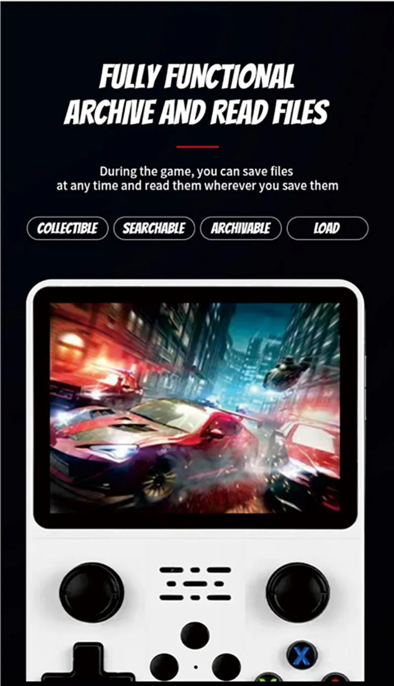 Retro R36S Handheld Video Game Console 3.5 Inch IPS Screen 128GB Preloaded Games Portable Pocket Player with Linux System