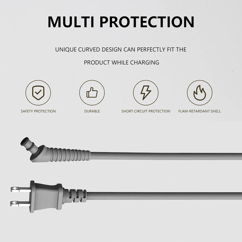 A72P Zamienny kabel do lokówki do HS01/HS05 Styler do włosów Przewód do ładowarki AC Wtyczka brytyjska