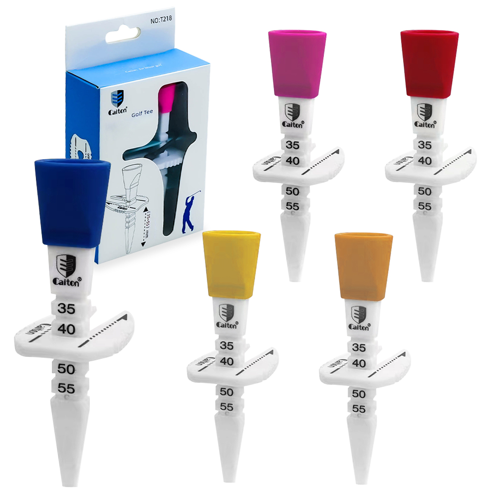 Регулируемая футболка для гольфа Caiton, легкая футболка, отличная долговечность и многофункциональная, регулируемая высота 35–55 мм/2,17 дюйма, разноцветная опция
