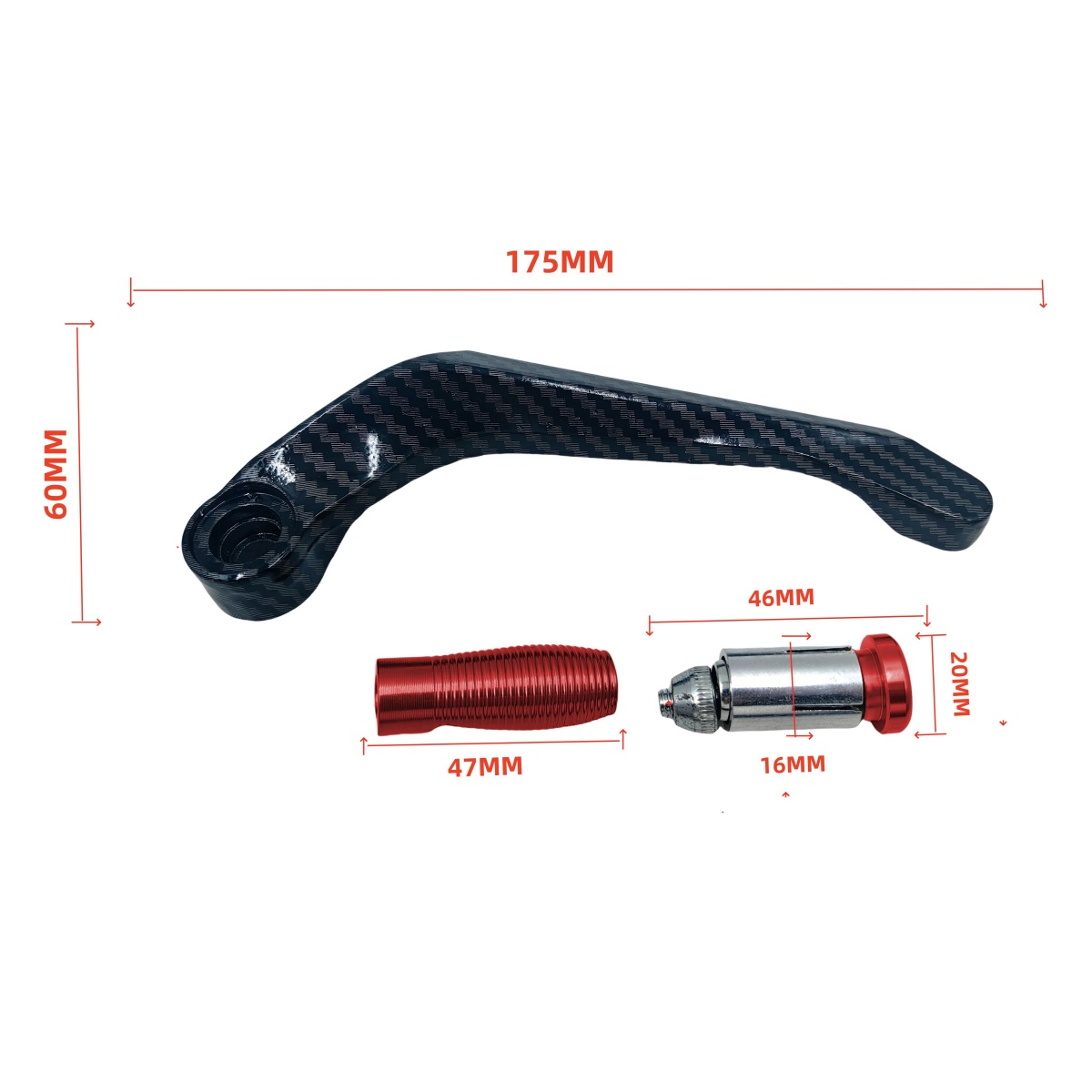 Motorrad CNC Aluminium Lenker Brems- und Kupplungshebel Handschutz Schild und Schutz Getriebe Modifikation Zubehör
