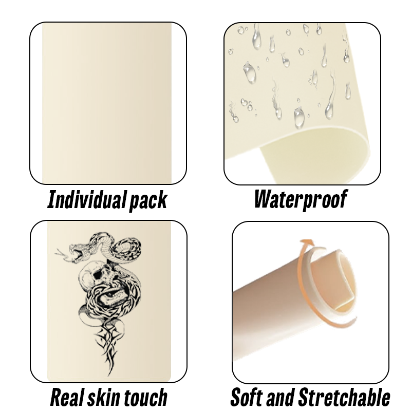 3/5/10/15 pièces Silicone tatouage pratique peau blanc Double faux tatouage peau haute qualité tatouage débutant pratique cuir synthétique