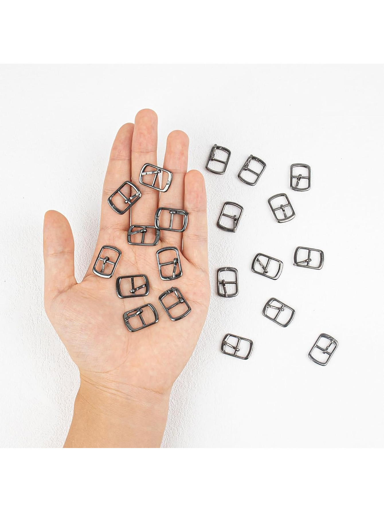 10PCS Mode Metall Single Prong Pin Schnallen Einstellbare Roller Slide Hardware für Schuhe Taschen Leder Gürtel Mehrzweck Roller