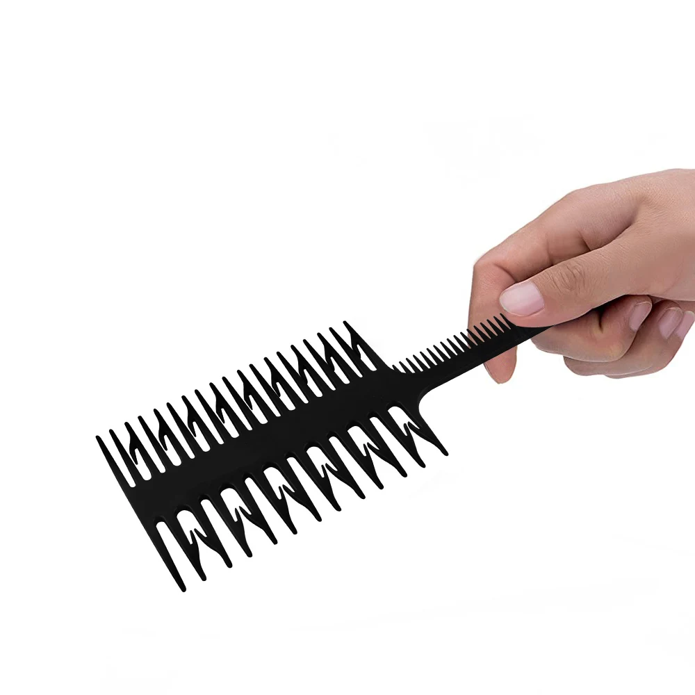 1 Máy Tính Tóc Nhuộm Nổi Bật Bàn Chải Cá Rộng Răng Khu Chuột Tai Tóc Tông Đơ Cắt Tóc Chuyên Nghiệp Salon Làm Tóc Tạo Kiểu Tóc dụng Cụ