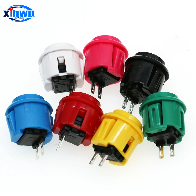 10pcs Baolian 24mm 30mm Push Button Micro Switch Game Arcade Sanwa Hitbox Controller Neo Geo Joystick Console Diy Pinball Parts