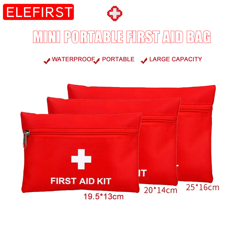 มินิกันน้ำแบบพกพากลางแจ้ง First Aid Kit EVA กระเป๋าสำหรับ Emergency Treatment สำหรับ Home Travel เดินป่าตกปลากีฬาแผลรักษา