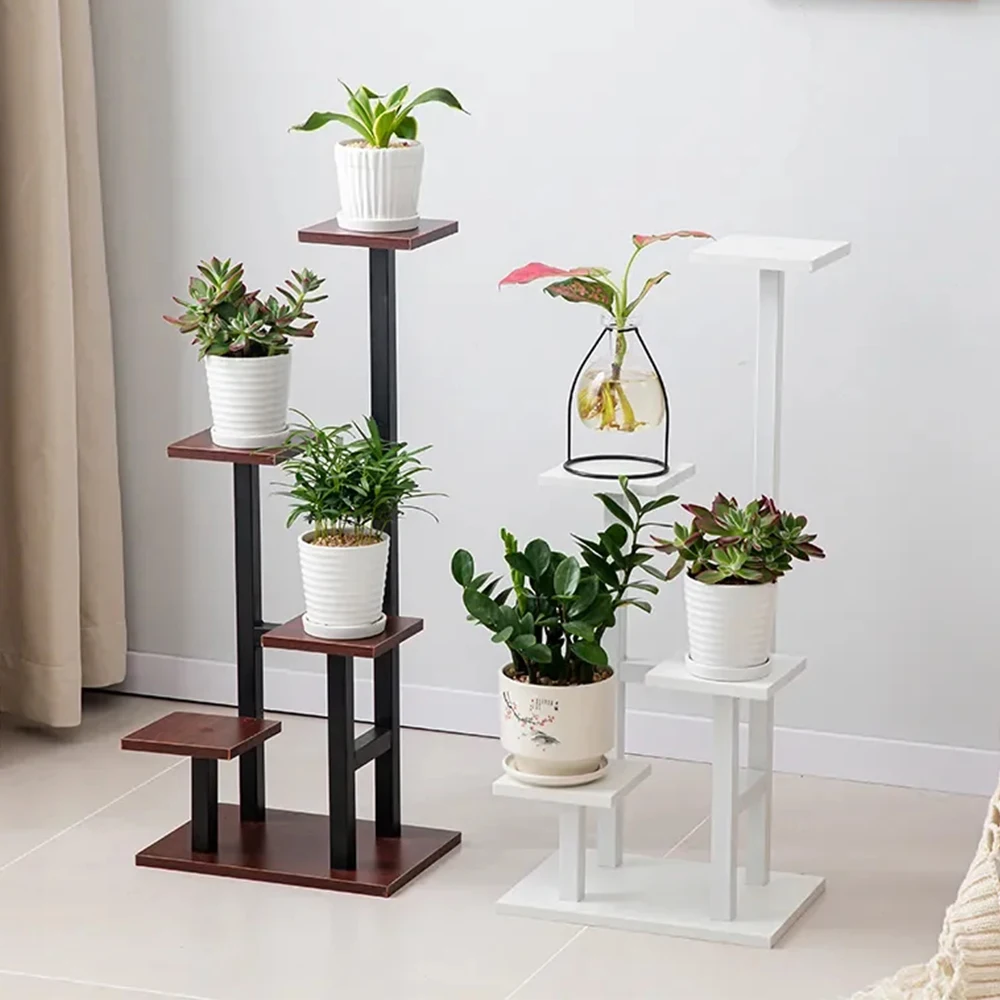 Suporte para plantas internas, suporte para vários plantas, vaso de flores, prateleiras para ambientes internos, prateleira simples, armazenamento de vasos de flores