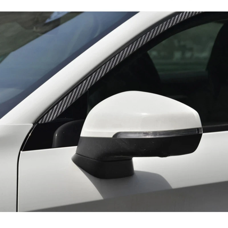 Car Pillar Anti Scratch Black Mirror Surface Sticker Reflective