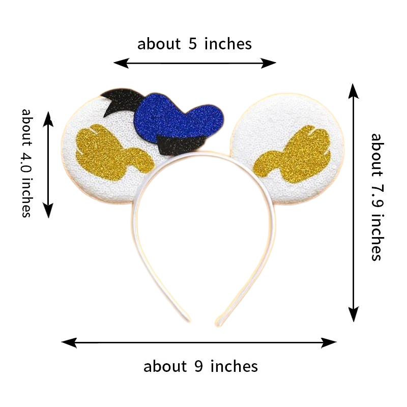 Mickey Mouse Ohren Stirnbänder für Babys Daisy Duck Haarbänder Donald Duck Kopfbedeckung Erwachsene Frauen Schleifen Haarschmuck