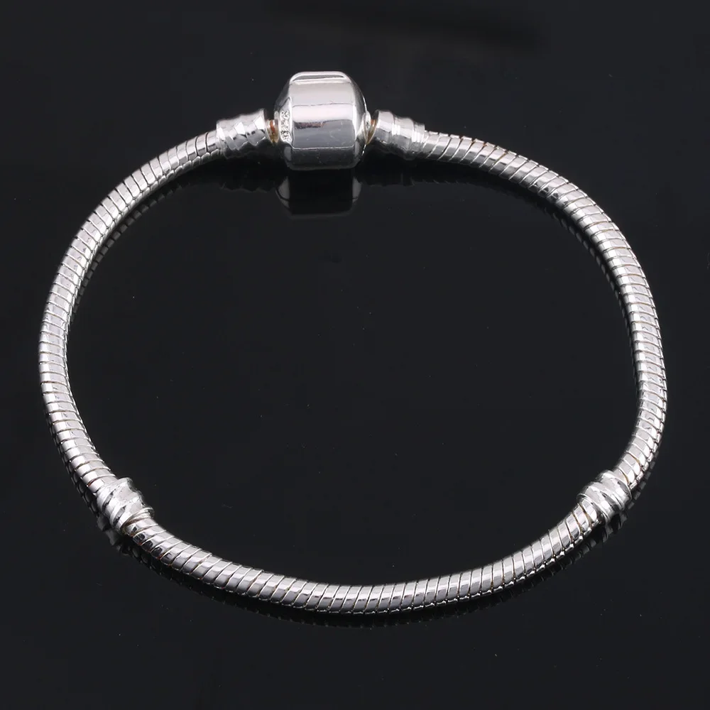 Saiye 925 prata esterlina cobra corrente diy charme pulseira para mulheres presente jóias com pulseiras para mulher брасwanе elem eusб dana