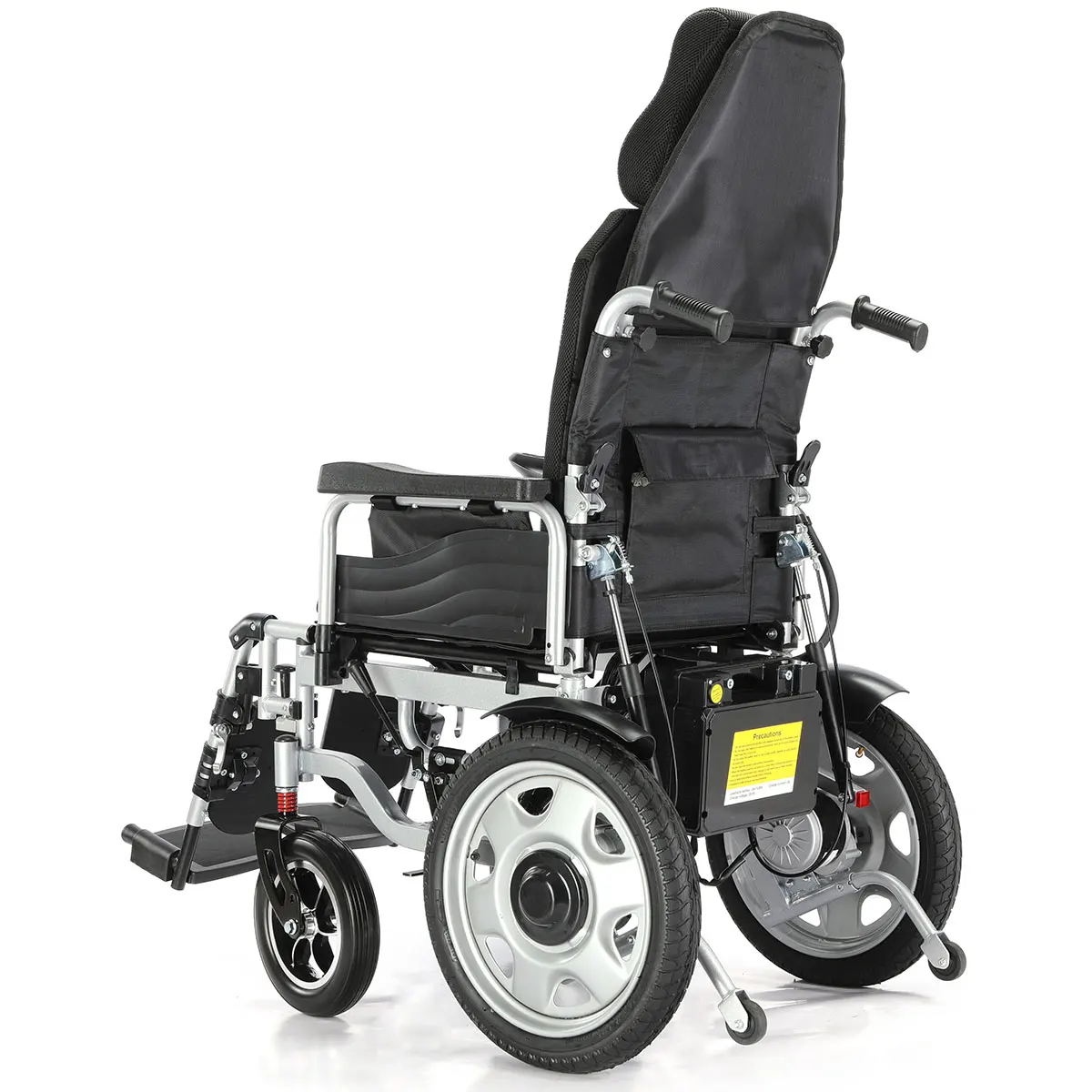 Customized High Back Reclining Power Wheelchair Fast Fold Portable All Terrain Travel Electric Wheelchair
