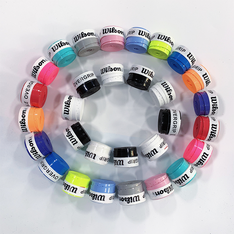 15/30/60 個ウィルソンテニスラケットオーバーグリップテニスグリップ粘着感バドミントンラケットラップハンドグルーオーバーグリップノンスリップテニス