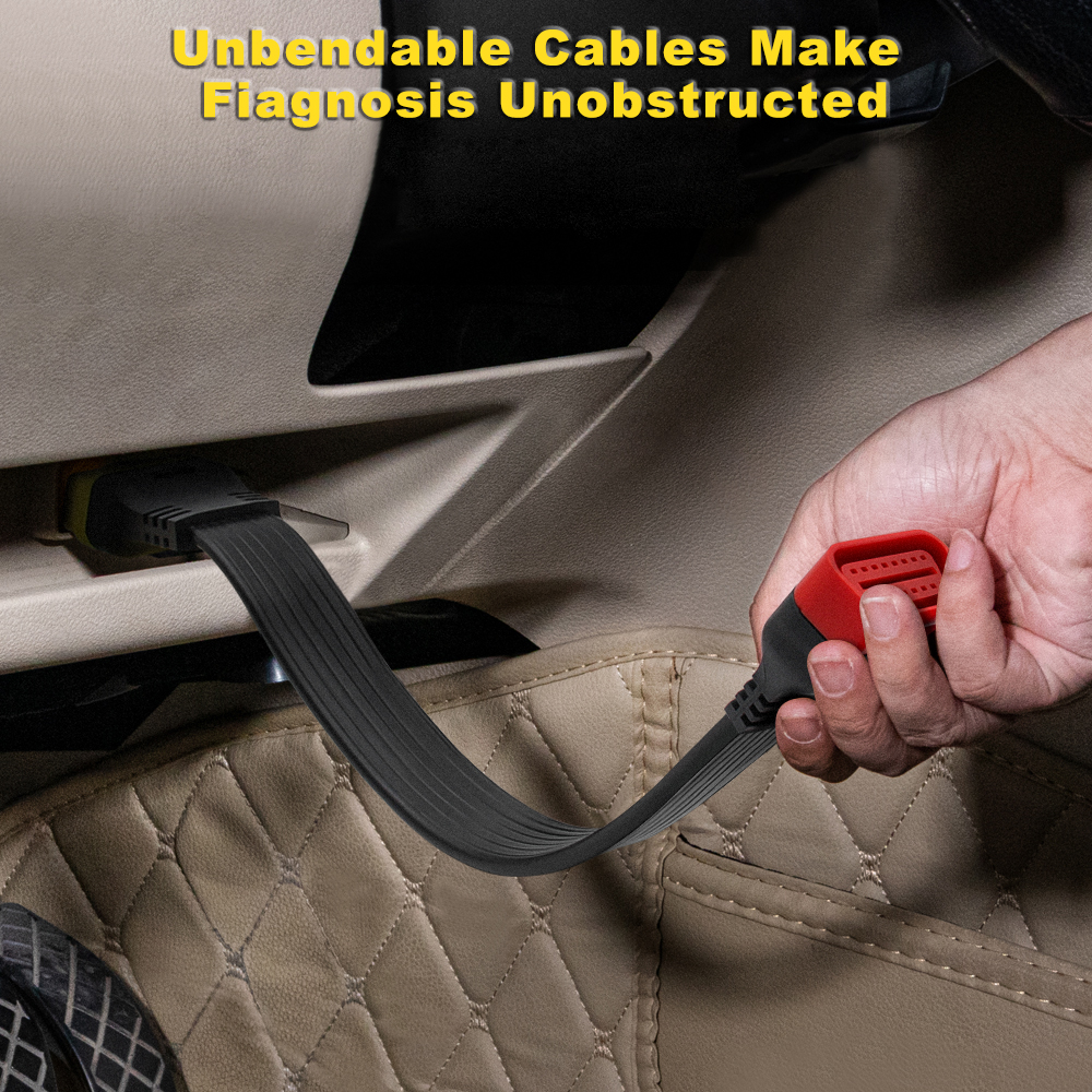 Obd2 Obdii Verlengkabel Man-vrouw Connector 16Pin Diagnostic Tool Voor Elm327 Launch Thinkdiag Adapter Onbuigbaar