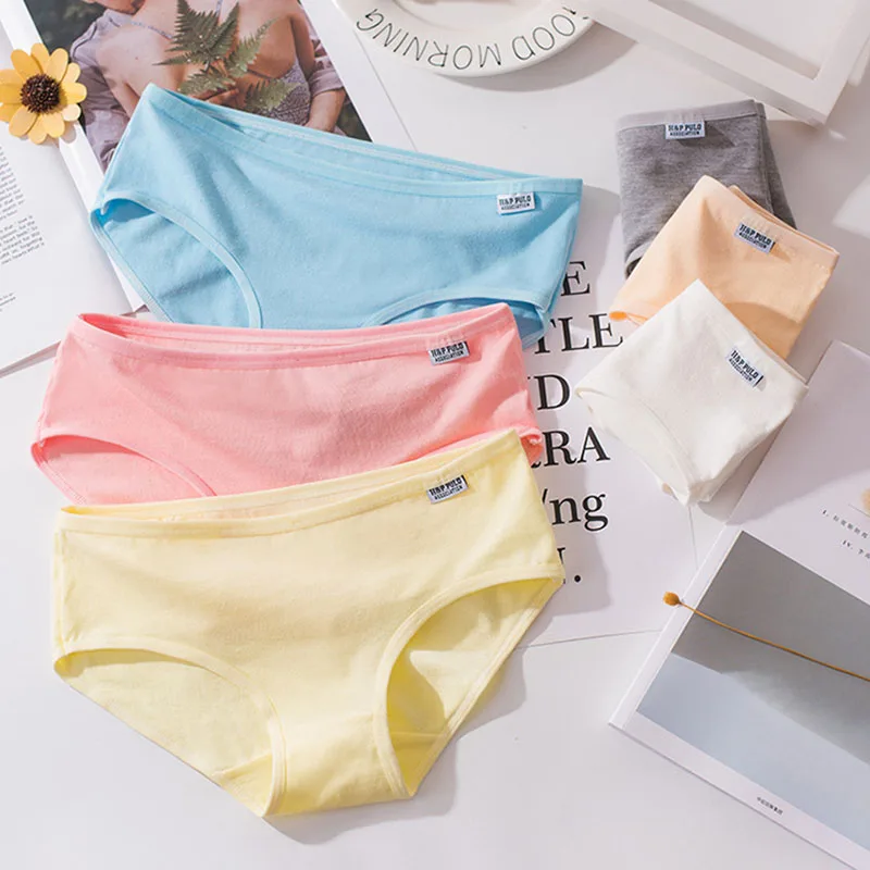 7 unids/lote de bragas de algodón para mujer, ropa interior de talla grande, calzoncillos cómodos para niñas, calzoncillos femeninos, lencería Sexy, ropa íntima M-4XL
