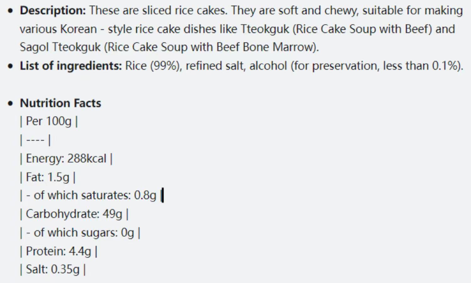 Zongjia, Sliced Refrigerated Rice Cakes, Pack of 3, 500g per pack