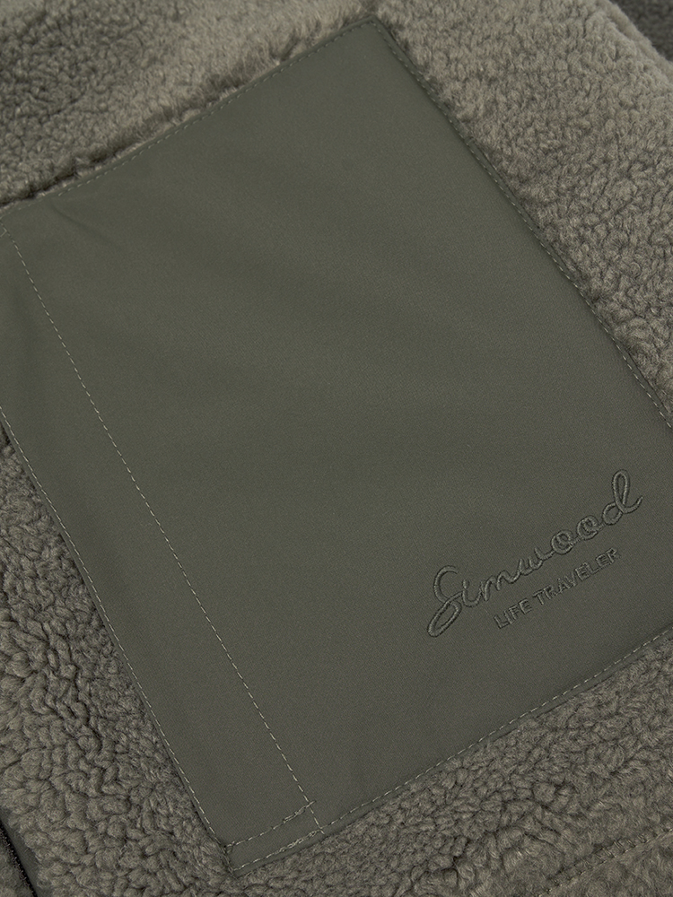 SIMWOOD-Chaqueta de Sherpa de gran tamaño para hombre, abrigos térmicos cálidos, ropa de marca de talla grande, otoño e invierno, 2024