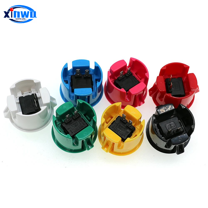 10pcs Baolian 24mm 30mm Push Button Micro Switch Game Arcade Sanwa Hitbox Controller Neo Geo Joystick Console Diy Pinball Parts