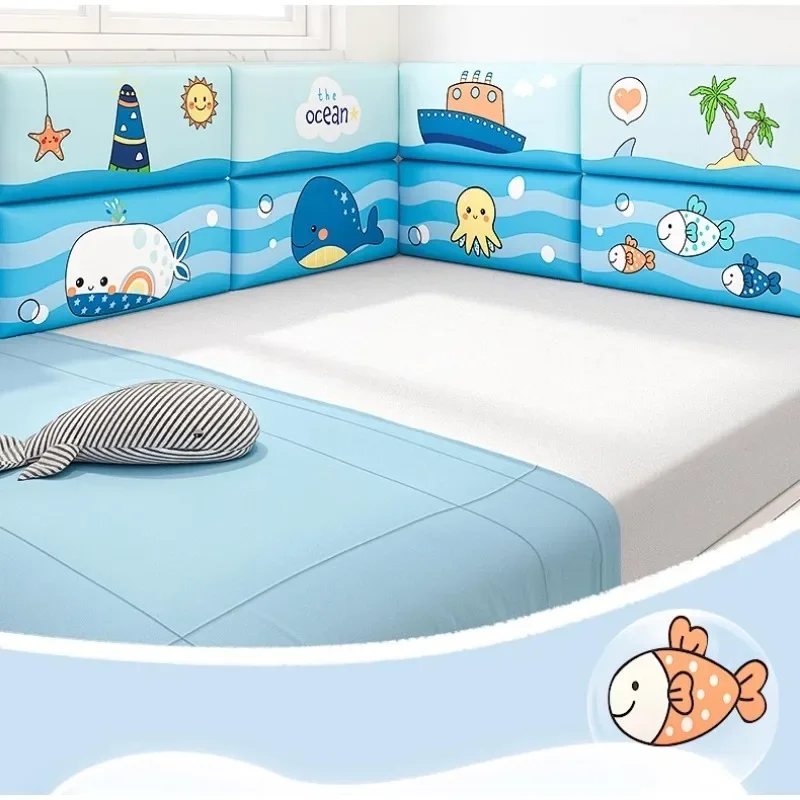 Self-adhesive Wall Stickers Cartoon Wall Corner Soft Bed Head Wall Decor Children Furniture Headboards Kindergarten Classrooms