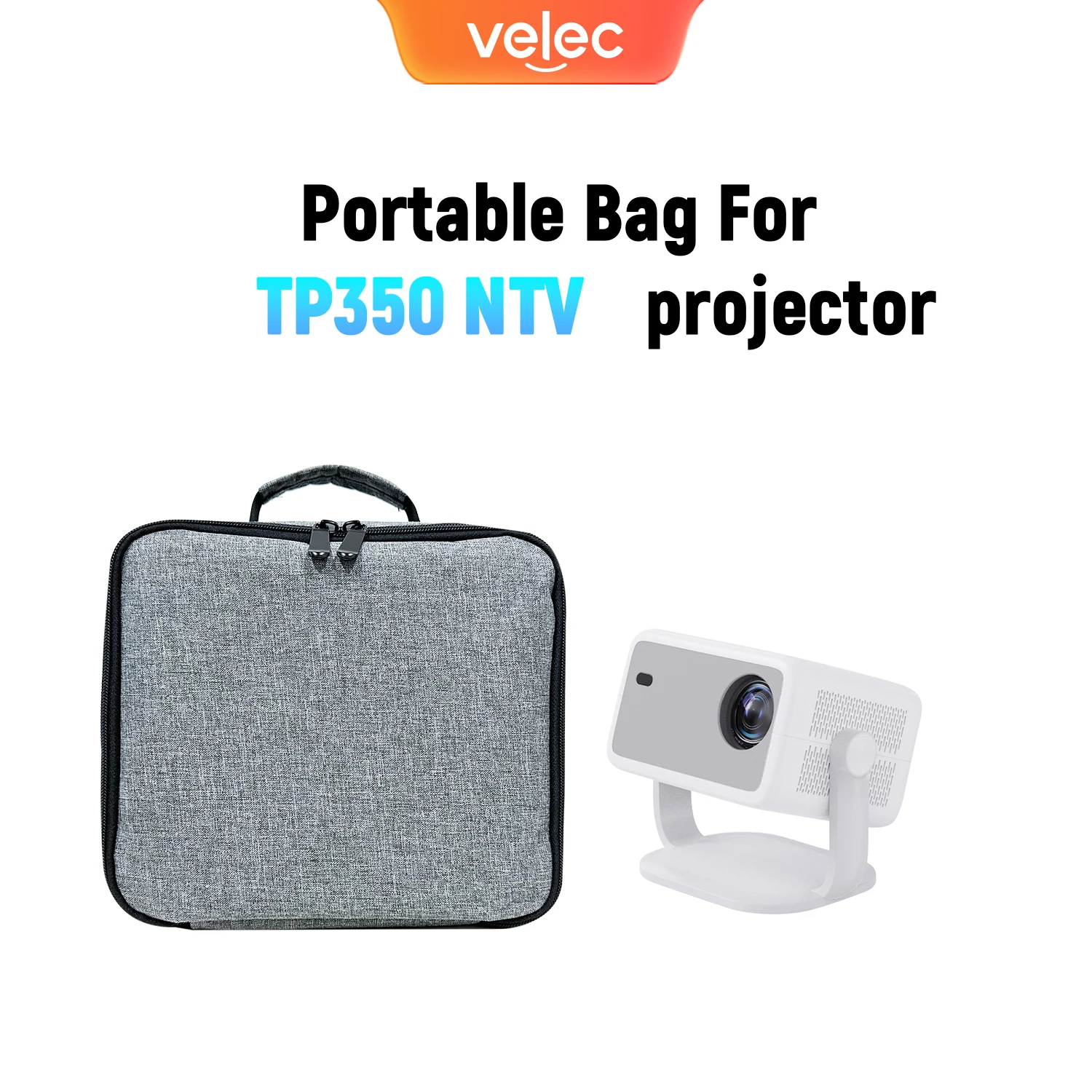 Bolsa de almacenamiento portátil para proyector Velec, funda protectora para TP350 NTV L018, protección de Altavoz Bluetooth, accesorios para Proyector