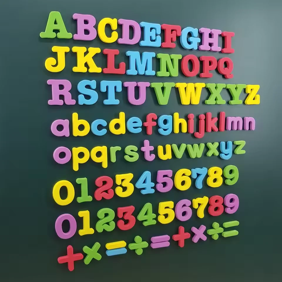 ABC Magnetic English Letter Adesivi magnetici Adesivi per frigorifero Giocattoli educativi per bambini Regalo di Natale