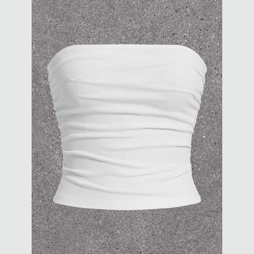 Mia Muse mouwloze tanktops en camis voor dames, off-shoulder skinny fit, Koreaanse stijl, effen zomer, casual basic tops