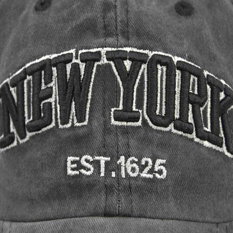Fashion NEW YORK Embroidery Baseball Caps Outdoor Casual Adult Sun Hats Hip Hop Hat Sports Golf Caps Water Wash Snapback Hats