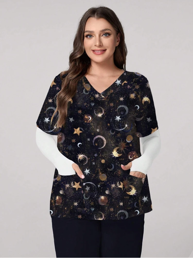 Krankenhaus Krankenschwester Uniformen Frauen Medizinische Uniform Drucken Peeling Top Baumwolle Zahnklinik Arbeitskleidung Herren Scrubs Kurzarm Jacke