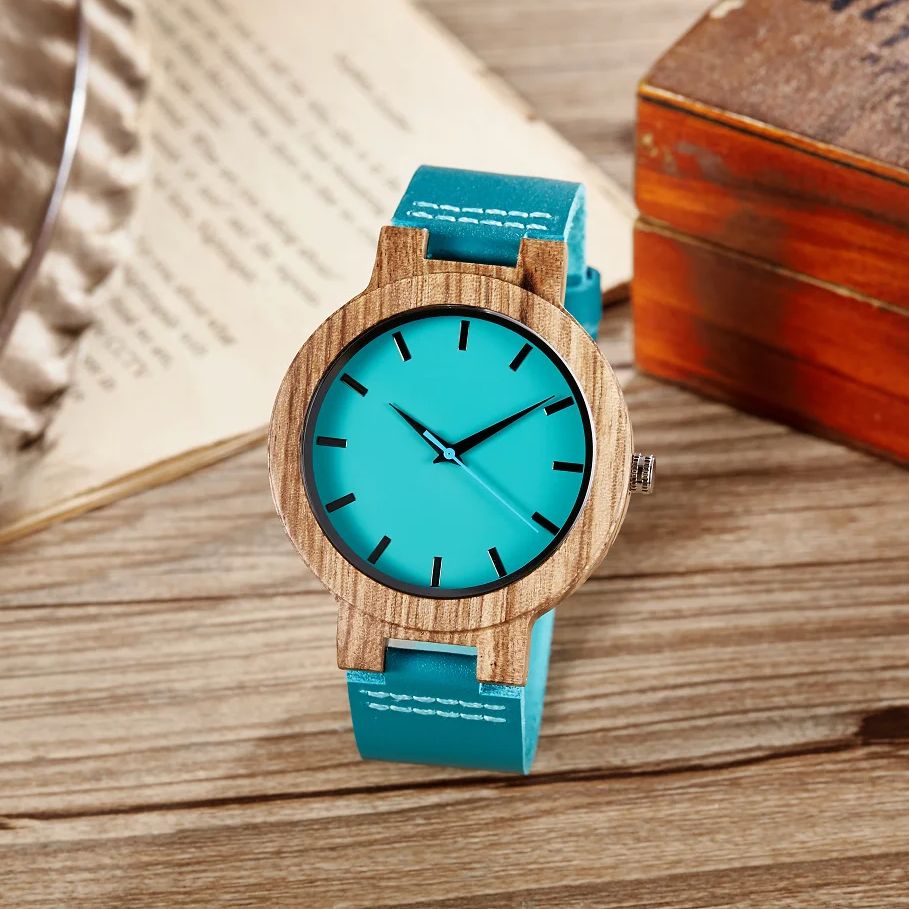 Reloj de madera para hombres y mujeres, relojes de pulsera de cuarzo de lujo, relojes de pareja casuales, cronógrafo, moda
