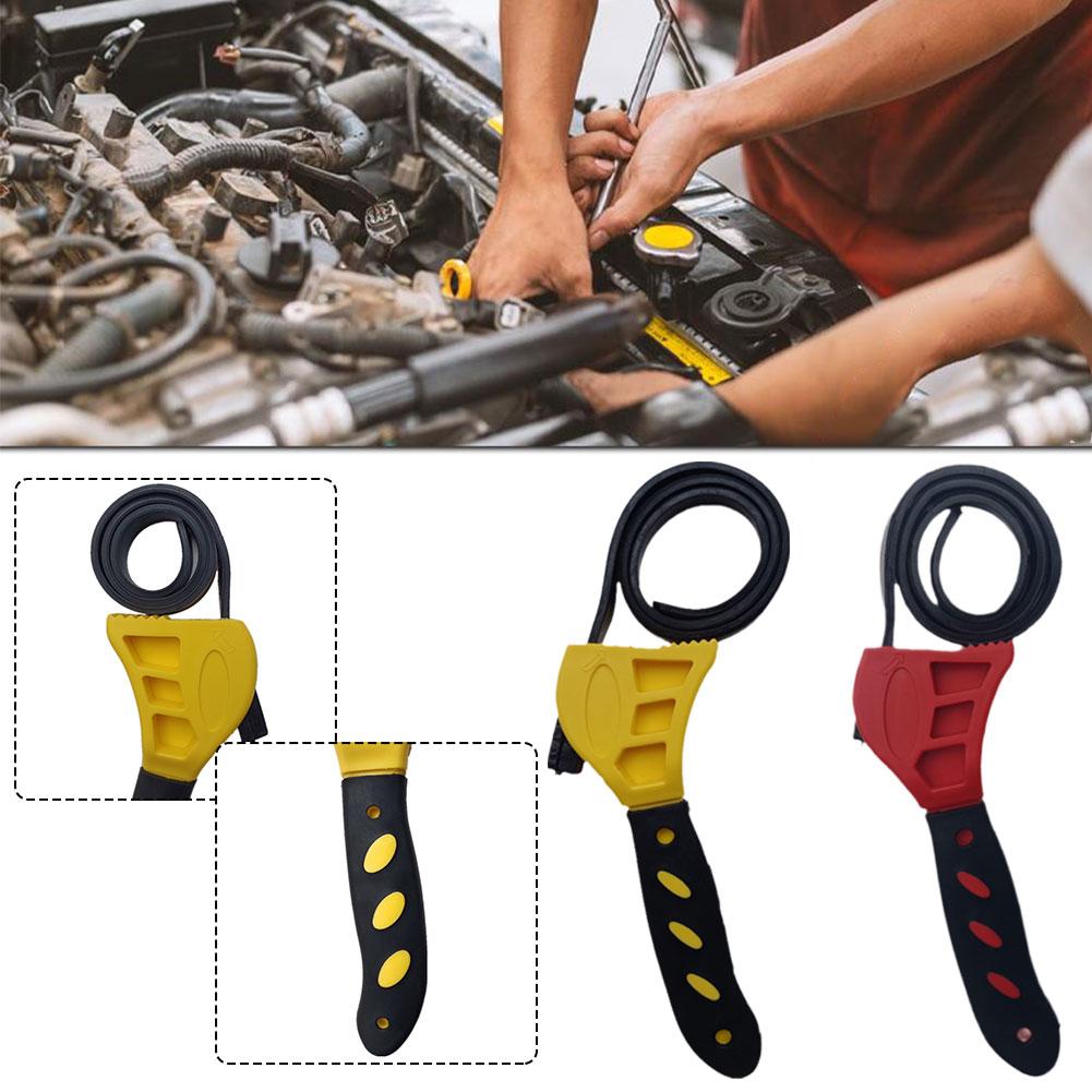 Multifunktion aler Riemens chl üssel verstellbarer Gummiband glass chl üssel Werkzeug öffner Schraubens chl üssel Patronen rohr Wre Filter öl Demontage 6in