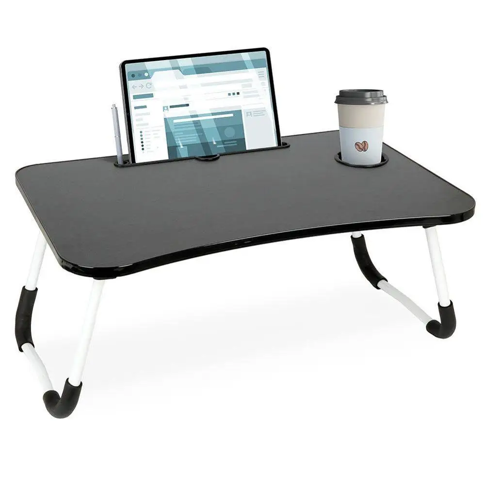 ARISE SHOP tavolo pieghevole per computer 60X40X28cm, tavolo pieghevole per laptop, scrivania in piedi, vassoio letto per servizio colazione, supporto per divano e laptop da pavimento