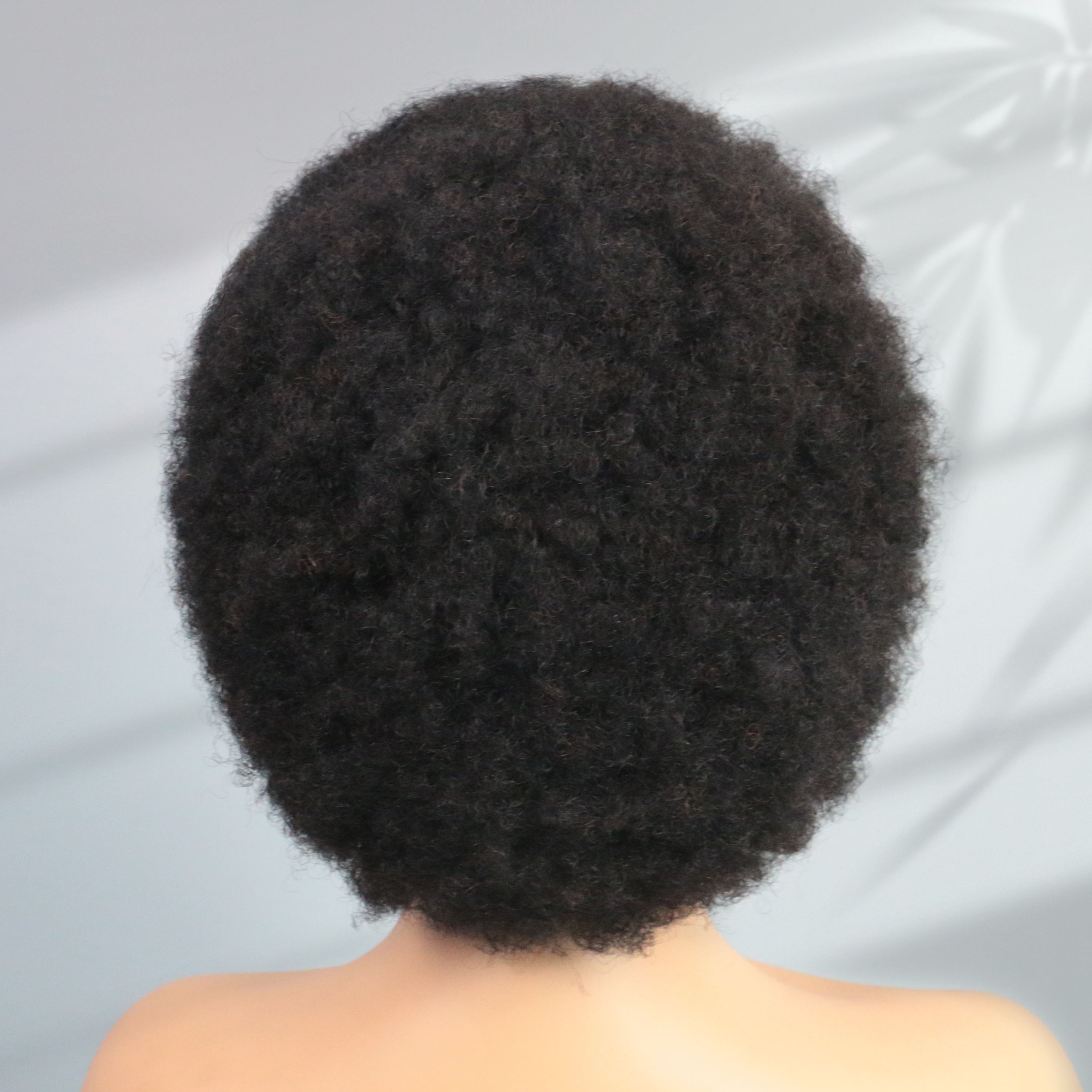 Afro crépus bouclés cheveux humains courts coupe de lutin perruques 13x4 dentelle pour les femmes courte bouclée lutin remy perruque 6 pouces couleur noire 180% densité